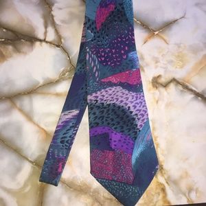 J. Blades & Co. Silk Tie Geometric multi-color